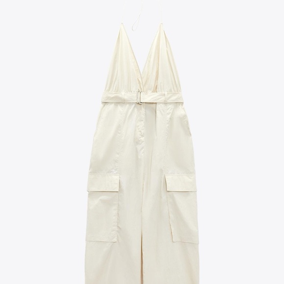 Zara Pants - Zara Parachute Cargo Jumpsuit Sz Mediu